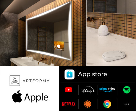 SMART Badeværelsesspejl med lys LED L77 Apple #2