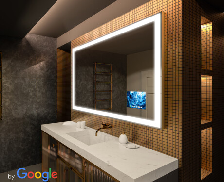 SMART Spejl med LED-baglys LED L01 Serie Google