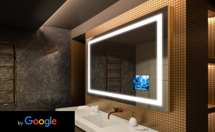 SMART Spejl med LED-baglys LED L15 Serie Google