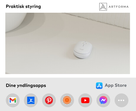 SMART Rund Spejl med lys LED L115 Apple #3
