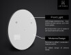 SMART Rund Spejl med lys LED L153 Apple #2