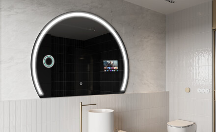 SMART Halvcirkelformet Spejl med lys LED W223 Google