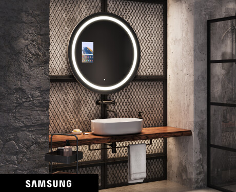 SMART Rund Spejl med lys LED L33 Samsung #1