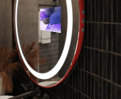 SMART Rund Spejl med lys LED L33 Samsung #10