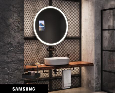 SMART Rund Spejl med lys LED L76 Samsung