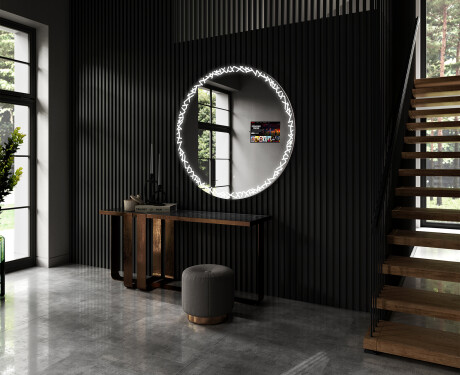 SMART Rund Spejl med lys LED L115 Samsung #4