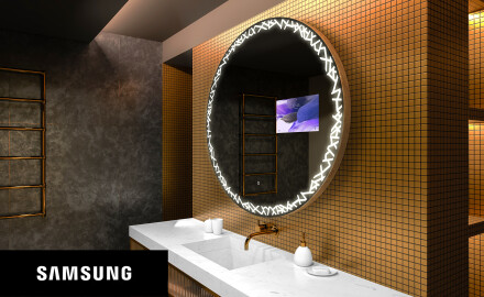 SMART Rund Spejl med lys LED L115 Samsung
