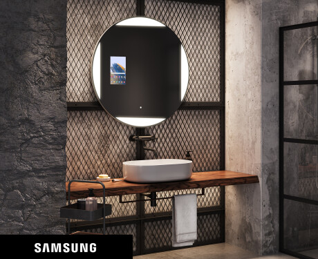 SMART Rund Spejl med lys LED L116 Samsung