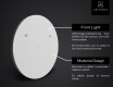 SMART Rund Spejl med lys LED L116 Samsung #2