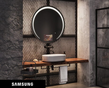 SMART Rund Spejl med lys LED L153 Samsung #1