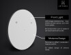 SMART Rund Spejl med lys LED L153 Samsung #2