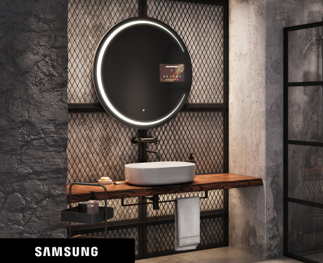 SMART Rund Spejl med lys LED L156 Samsung #1