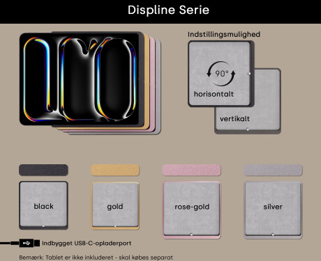 Afrundet Moderne LED Spejl med iPad Displine L146 Ramme #2