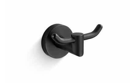 CLASSIC – Dobbelt håndklædekrog / mat sort