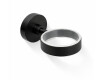 CLASSIC – Koppholder 80.003/003.1, sæbeskål 80.004/004.1 / mat sort / * glas bestilles separat