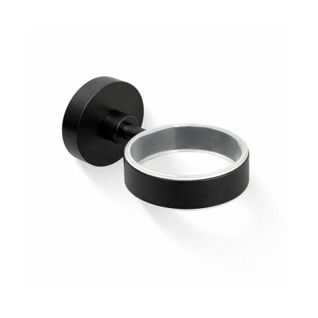 CLASSIC – Koppholder 80.003/003.1, sæbeskål 80.004/004.1 / mat sort / * glas bestilles separat #1