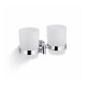 CLASSIC – Holder med to kopper / krom, mat glas #1