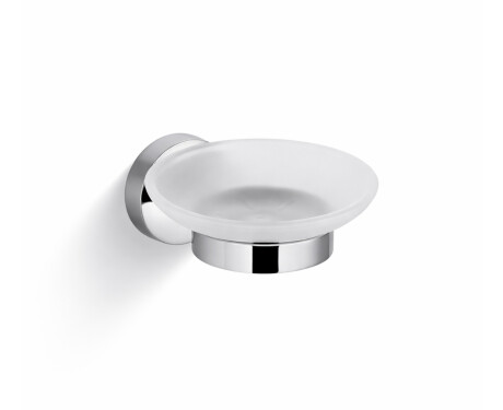 CLASSIC – Sæbeskål / krom, mat glas