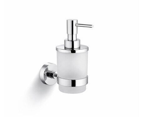 CLASSIC – Dispenser til flydende sæbe / mat glas / krom