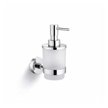 CLASSIC – Dispenser til flydende sæbe / mat glas / krom #1