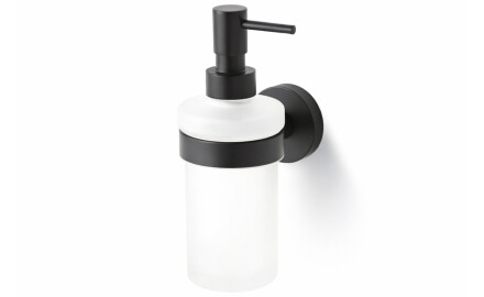 CLASSIC – Dispenser til flydende sæbe / mat glas / mat sort