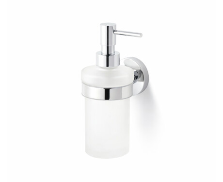 CLASSIC – Dispenser til flydende sæbe / mat glas / krom