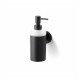 CLASSIC – Dispenser til flydende sæbe / metalhus, mat glas / mat sort #1