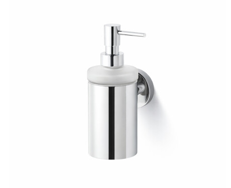 CLASSIC – Dispenser til flydende sæbe / metalhus, matglas / krom
