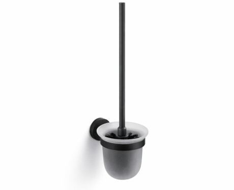 CLASSIC – Hængende toiletbørste / mat glas / mat sort