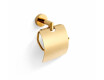 CLASSIC – Toiletrulleholder / med beskyttelseskappe / guldglans