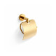 CLASSIC – Toiletrulleholder / med beskyttelseskappe / guldglans #1