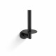 CLASSIC – Holder med roset til en ekstra rulle toiletpapir / mat sort #1