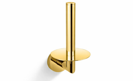CLASSIC – Holder med roset til en ekstra rulle toiletpapir / guldglans