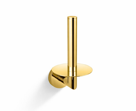 CLASSIC – Holder med roset til en ekstra rulle toiletpapir / guldglans
