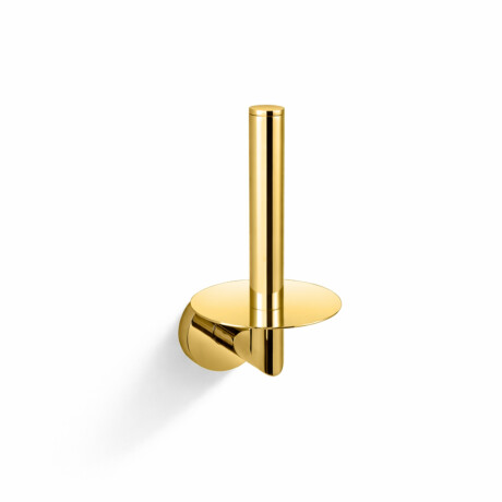 CLASSIC – Holder med roset til en ekstra rulle toiletpapir / guldglans #1