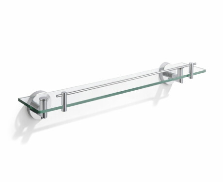 CLASSIC – Hylde 60 til montering under spejlet / krom, gennemsigtigt glas