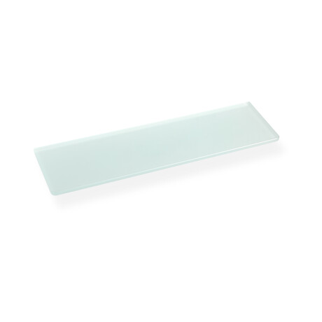 CLASSIC – Hylde 50 til montering under spejlet, uden håndtag / mat glas #1