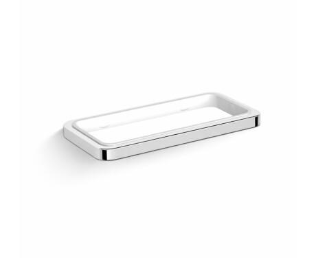 NEXT – Dobbelt beslag til montering på bordplade / * glas bestilles separat / krom