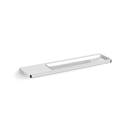 NEXT – Tredobbelt holder med hylde / * glas bestilles separat / krom #1