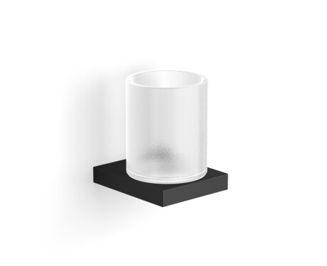 KOBE – Hænger med kop / mat sort, mat glas