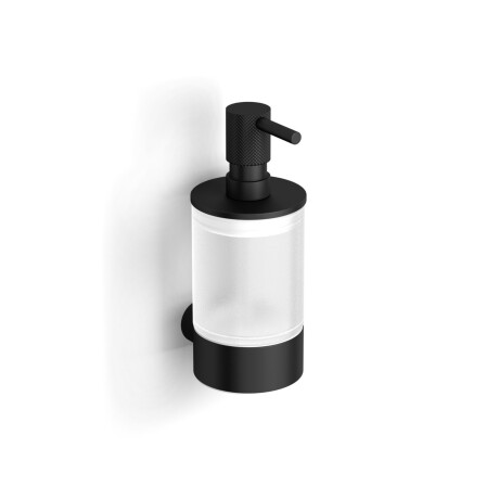MEGAN – Dispenser til flydende sæbe / mat sort, mat glas #1
