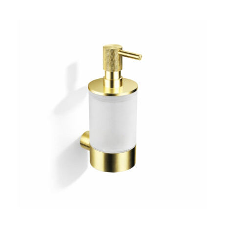 MEGAN – Dispenser til flydende sæbe / børstet champagneguld, mat glas #1