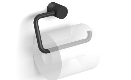 MEGAN – Toiletrulleholder / bevægelig uden beskyttelseskappe / mat sort