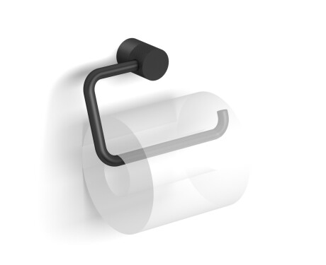 MEGAN – Toiletrulleholder / bevægelig uden beskyttelseskappe / mat sort