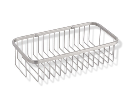 Kurv 30x14x9 / børstet stål