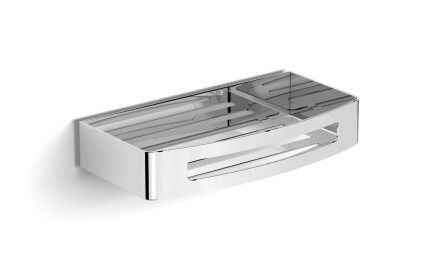 Kurv 22x12x4 / Lift & Clean™-beslag / poleret stål