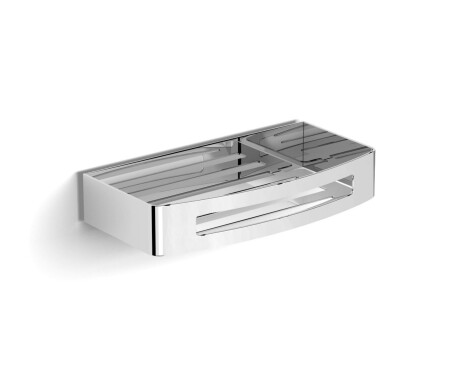 Kurv 22x12x4 / Lift & Clean™-beslag / poleret stål