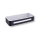 Kurv 29x12x5,5 / mat sort / indsats i hvid plast #1