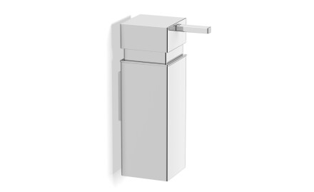 Sæbedispenser til flydende sæbe 0,25 l / firkantet / krom