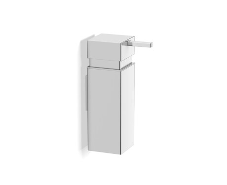 Sæbedispenser til flydende sæbe 0,25 l / firkantet / krom